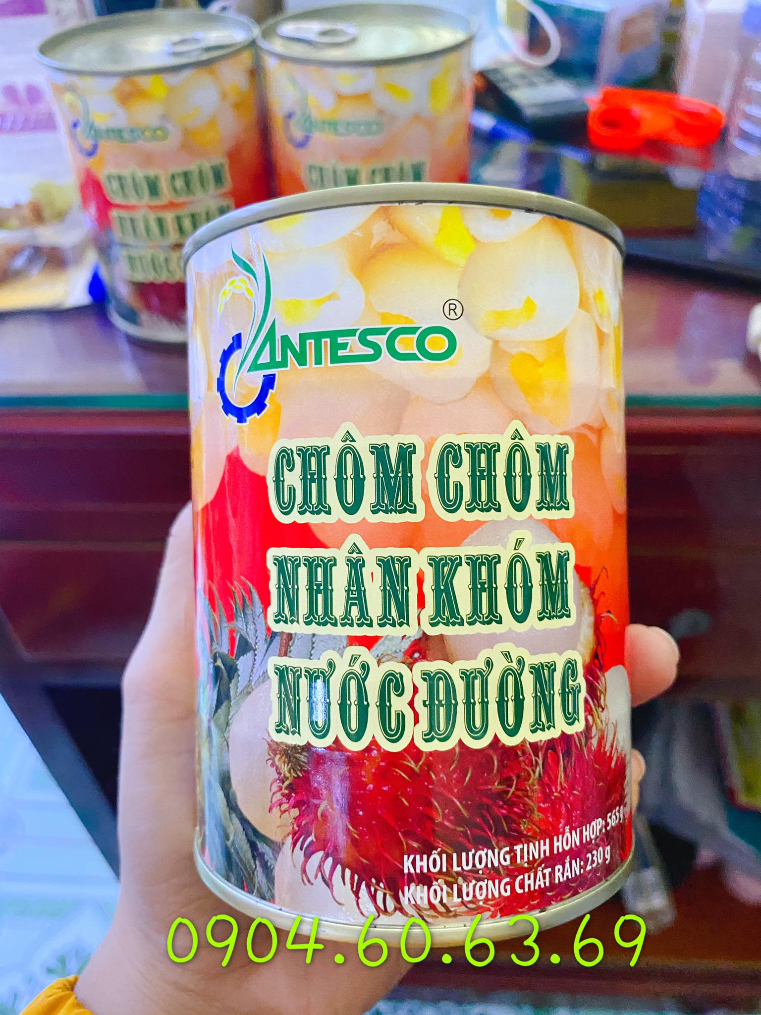 Chôm chôm nhân khóm nước đường 565g