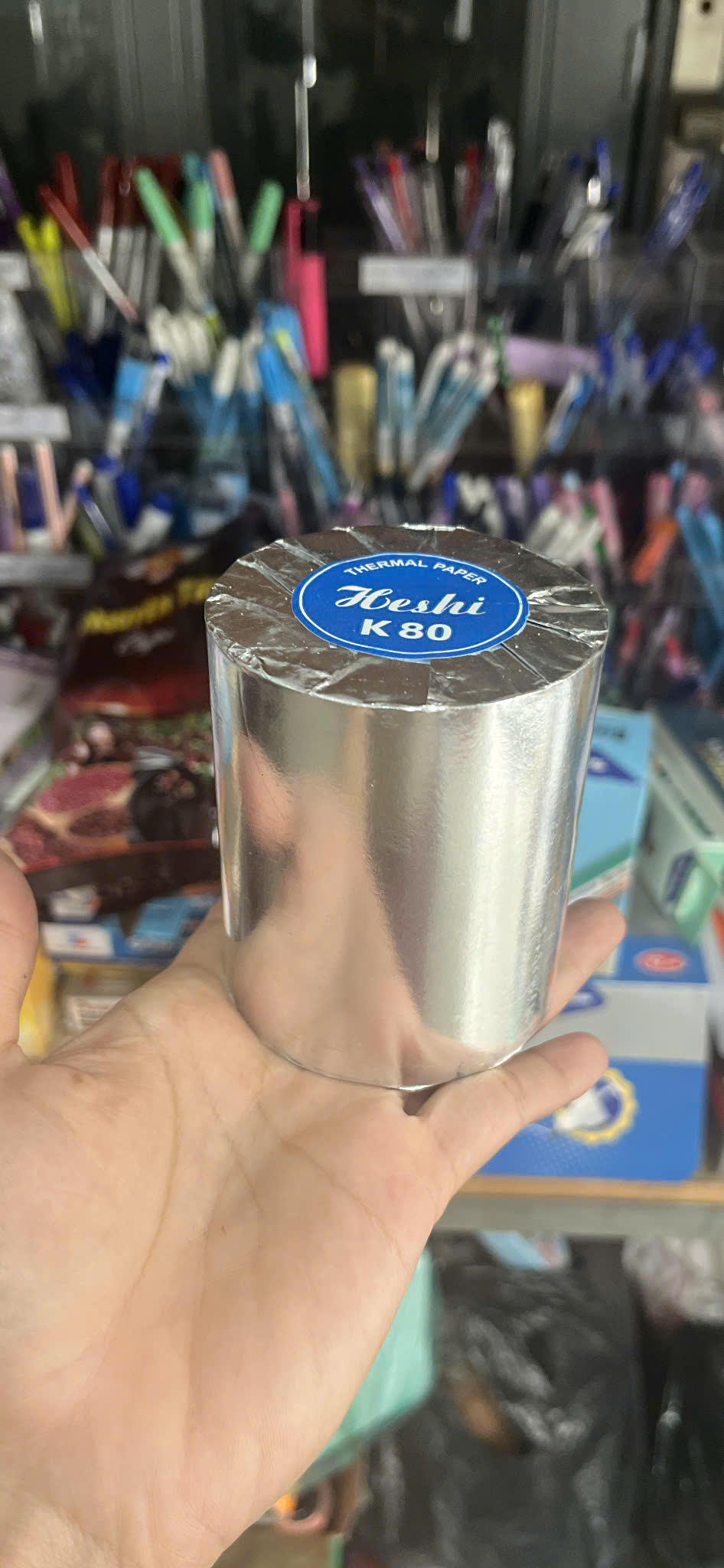 Giấy In Bill K80 Heshi - Cuộn Lẻ Đường Kính 65*80mm