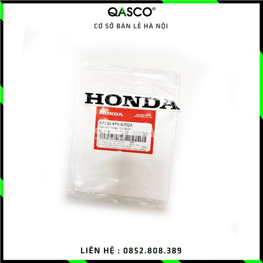 Tem chữ honda honda dream 100 qasco