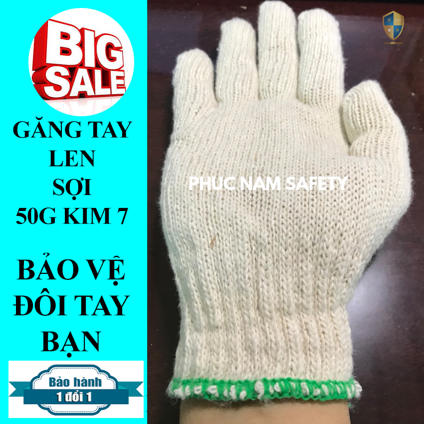{Combo 10 đôi găng tay len 50G} kim 7, Găng tay bảo hộ lao động, găng tay len, găng tay sợi len, bao tay len, bao tay sợi len, bao tay bảo hộ lao động tay bảo hộ lao động, bao tay bao ho lao dong, Bảo hộ lao động Phúc Nam