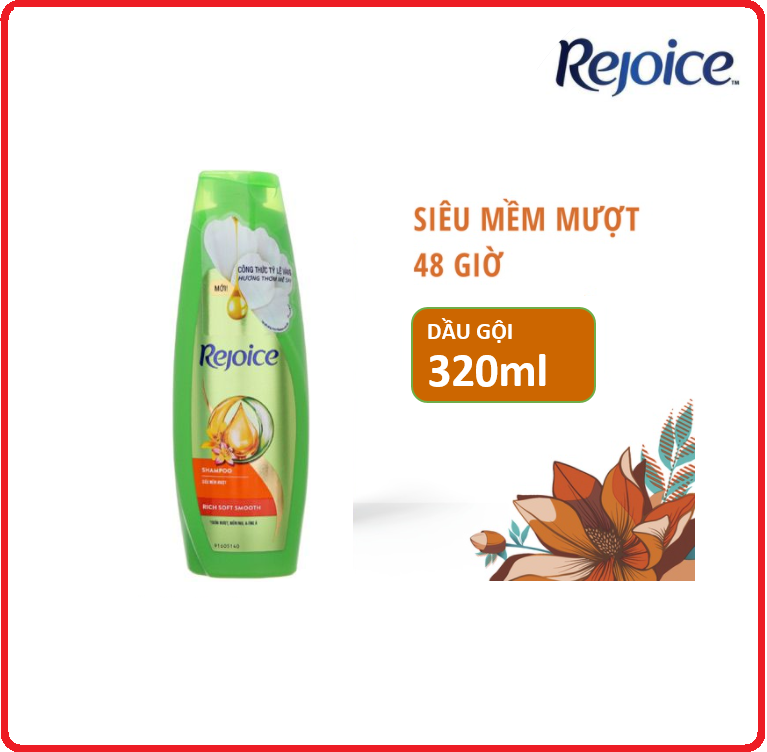 Dầu gội rejoice siêu mượt chai 320ml