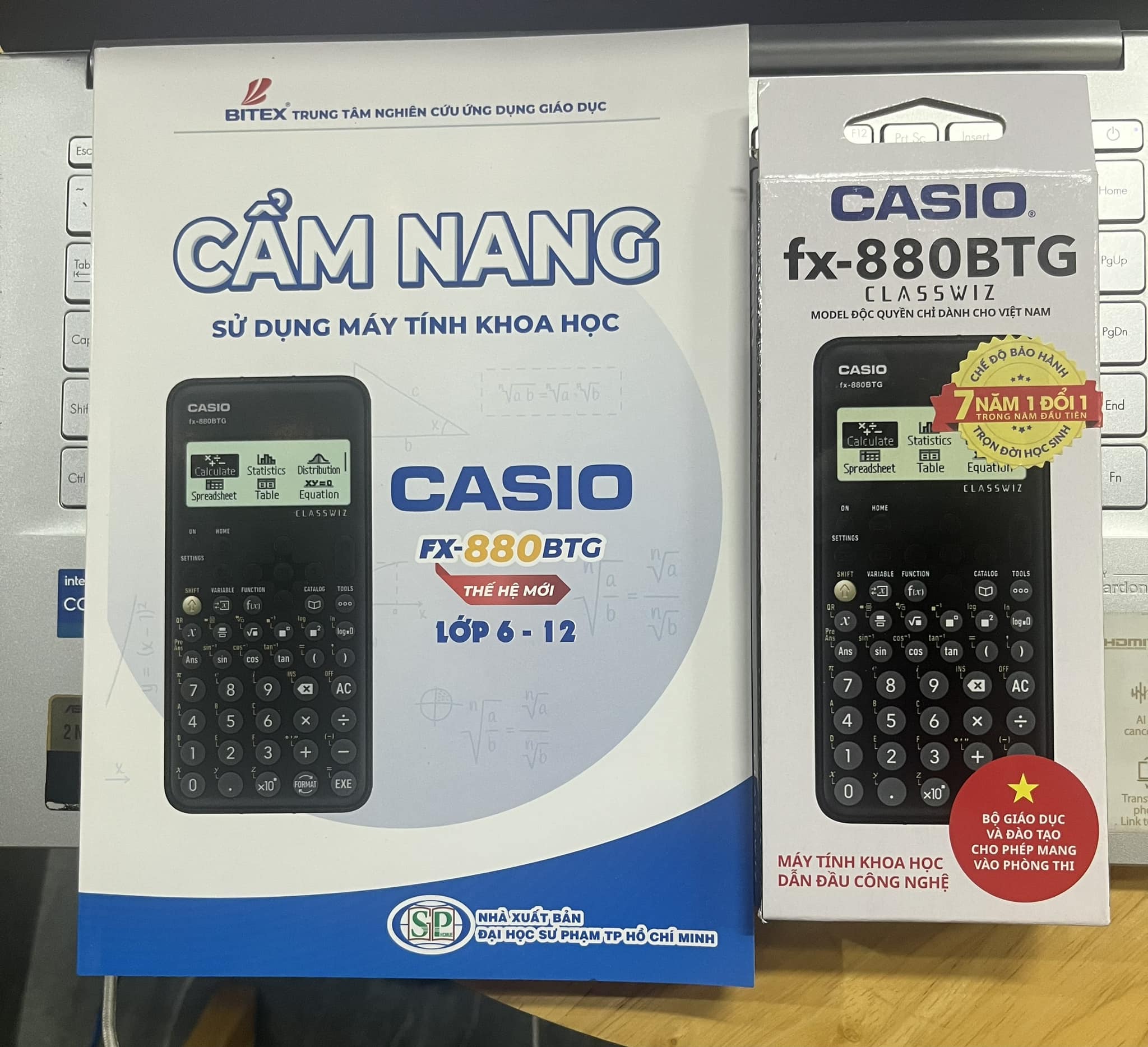 Máy tính casio fx-880btg - màu đen