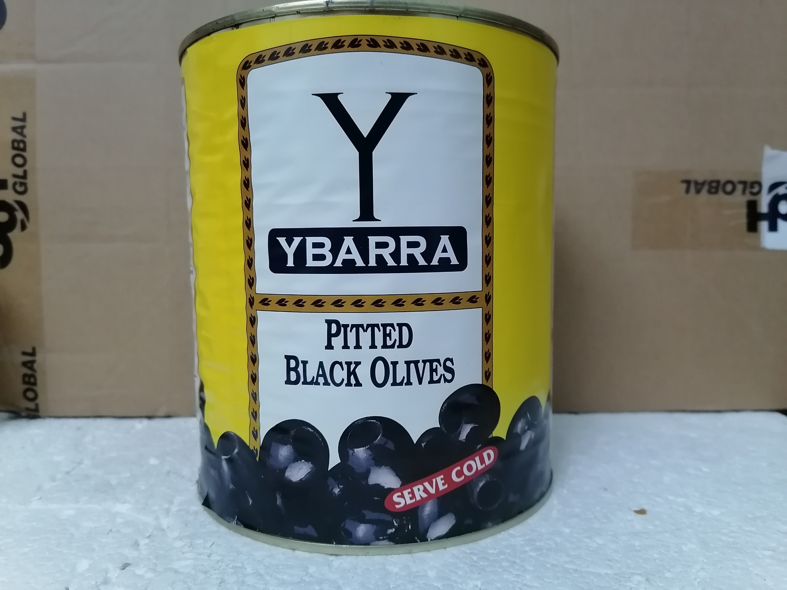 Quả ô liu đen ybarra pitted black olives