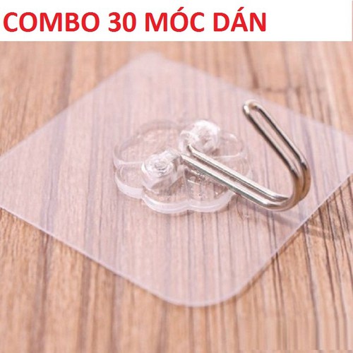 Combo 30 móc dán dính tường - móc treo - móc dính tường cường lực - eco city