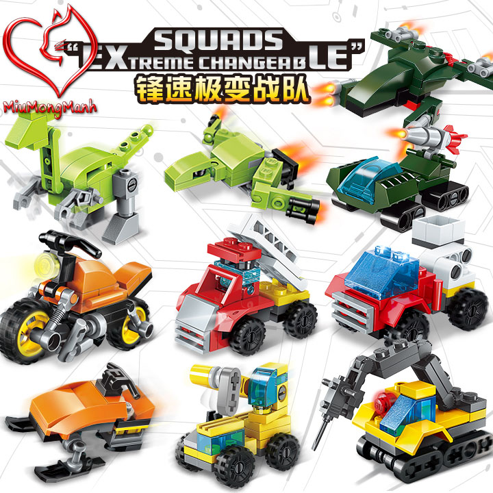 Biệt Đội Tốc Độ Siêu Đỉnh Đồ Chơi Lắp Ráp Xếp Hình Enlighten Qman MOC DIY