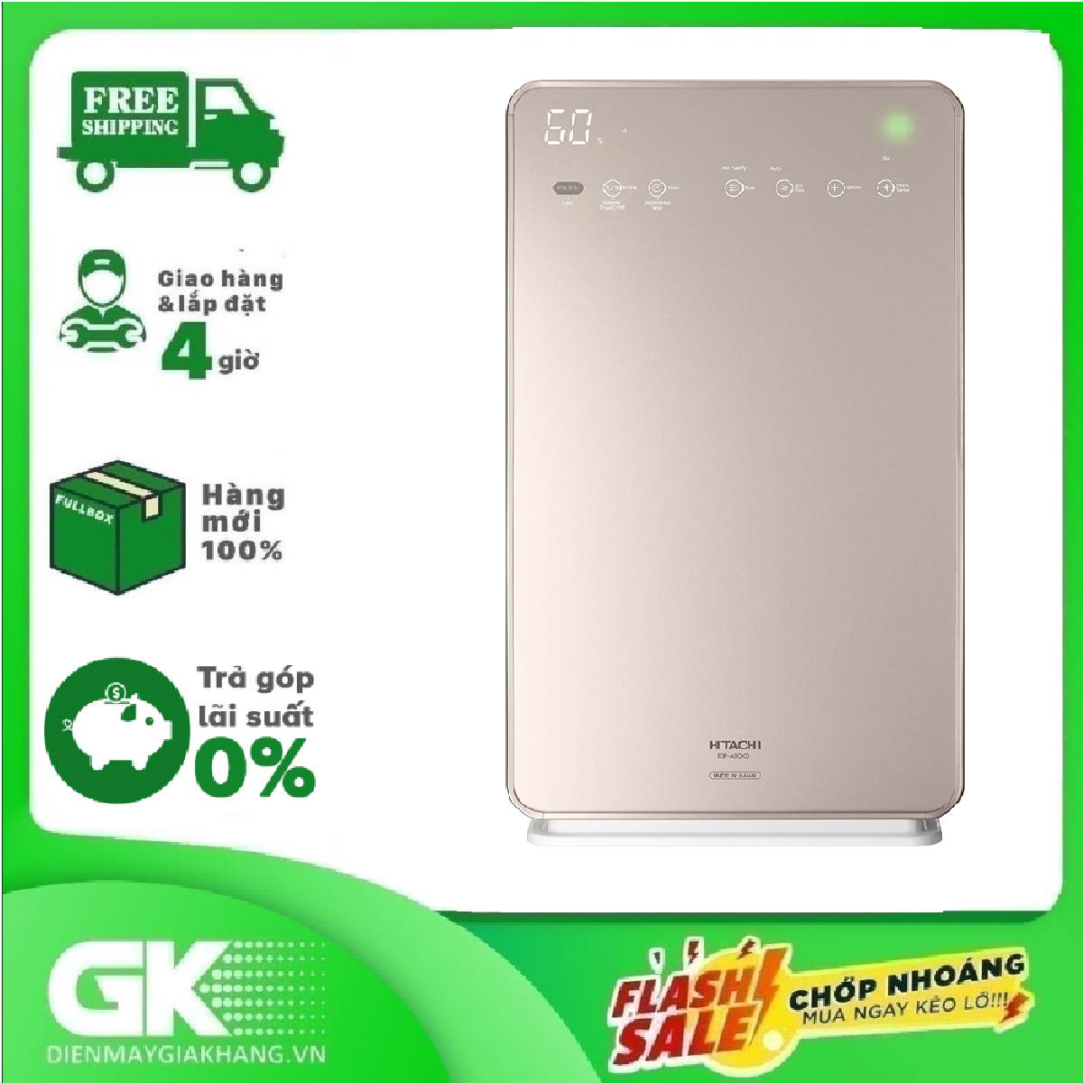 Máy lọc không khí hitachi ep-a9000 - giao toàn quốc - freeship hcm