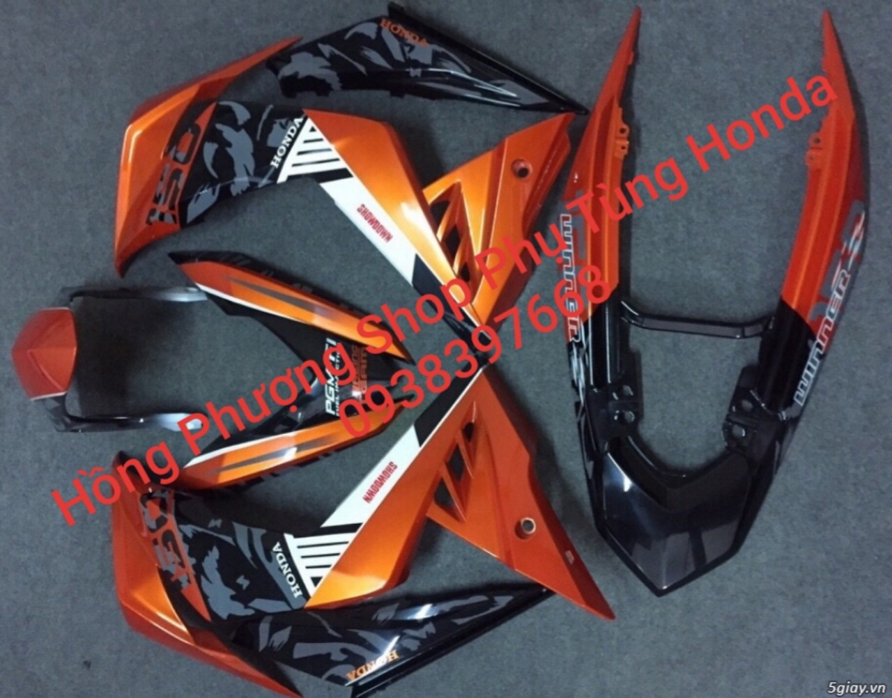 [HCM]HONDA-DÀN ÁO WINNER 9 MÓN MÀU CAM ĐEN ZIN CHÍNH HÃNG(CÓ ĐỦ MÀU)