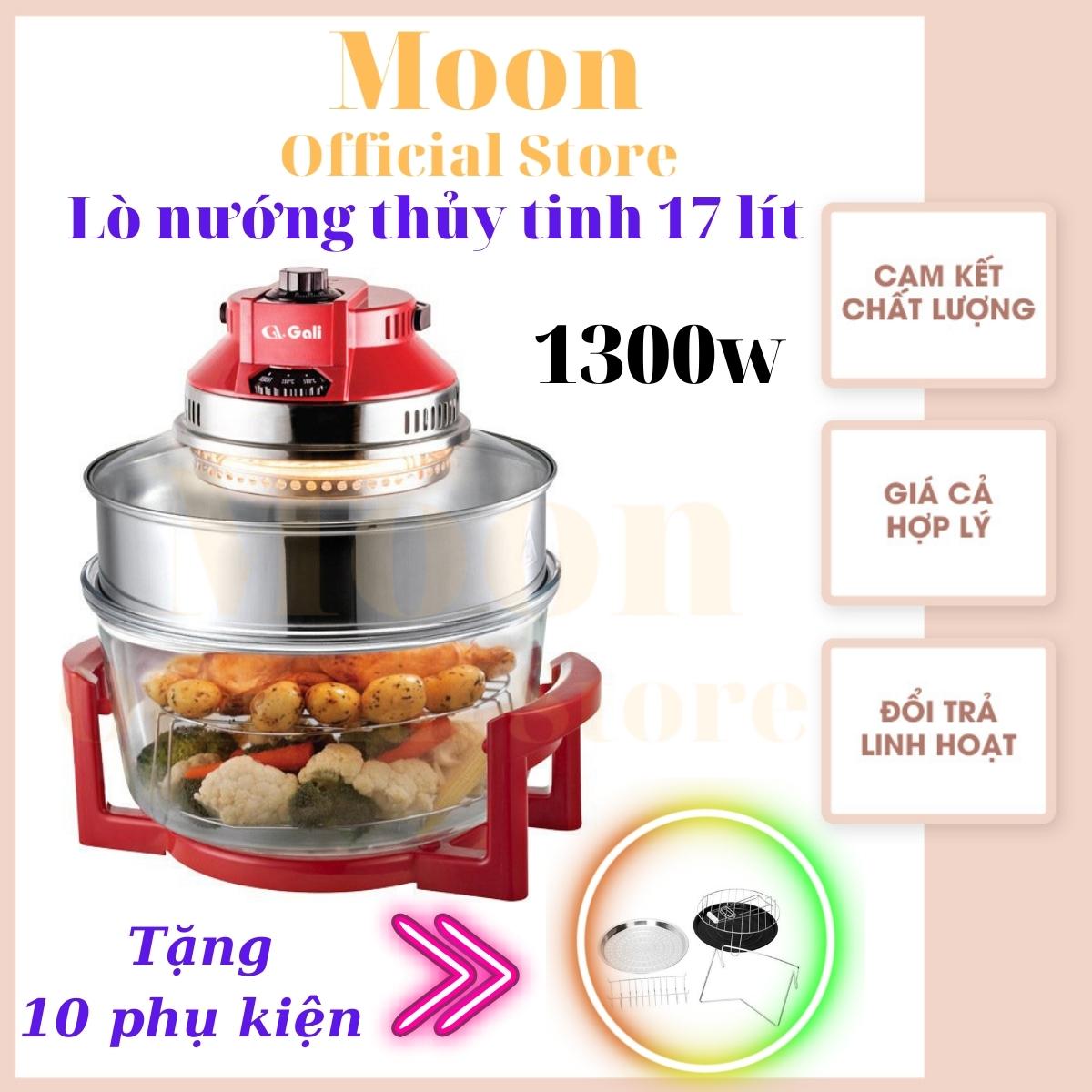 Lò nướng thủy tinh gali 1121 dung tích 17 lít, đa chức năng nướng, hàng nhập khẩu chất lượng tốt, bảo hành 12 tháng chính hãng