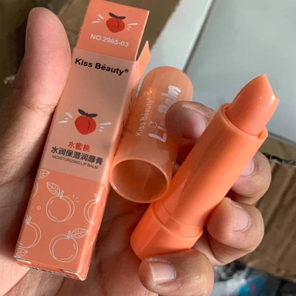 Son dưỡng đào moisturizing lip balm kissbeauty mã 2965-03