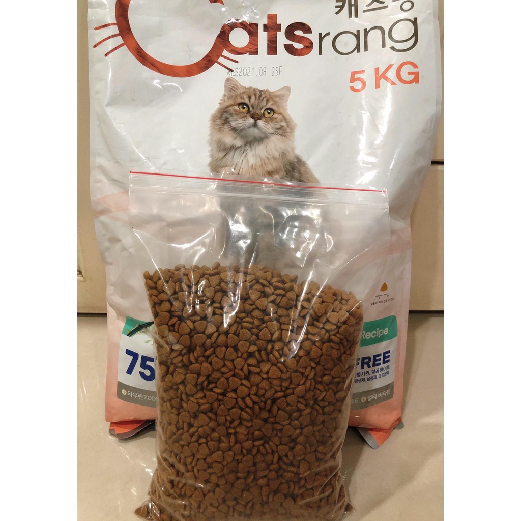 Thức ăn cho mèo hạt CATSRANG túi zip 1kg