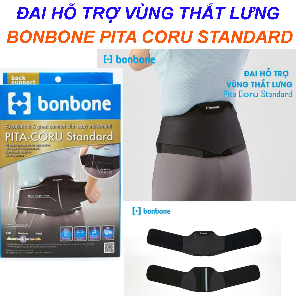 Đai Hỗ Trợ Vùng Thắt Lưng Bonbone Pita Curo Standard