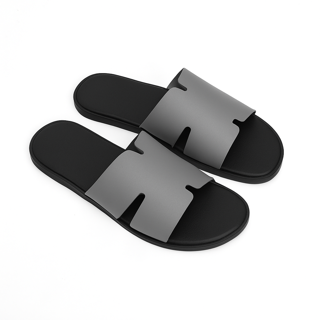 H Men's Slippers with High Quality 2-Layer Leather Straps, Hm Standard Hard Sole Slippers in Many Colors, Easy to Coordinate. Men's Fashion Suitable for All Occasions. Ready Stock - Fast Delivery. - 5