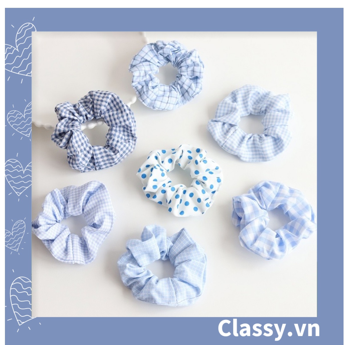 Classy dây cột tóc thiết kế đơn giản phong cách hàn quốc cho nữ