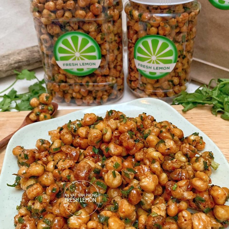 500g ngô nếp xóc mắm ớt giòn tan thơm ngon