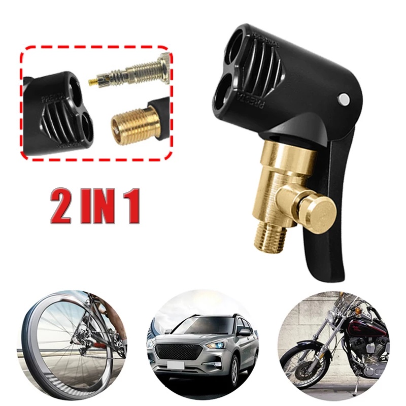 Đầu nối van bơm hơi lốp xe máy/xe hơi chuyên dụng