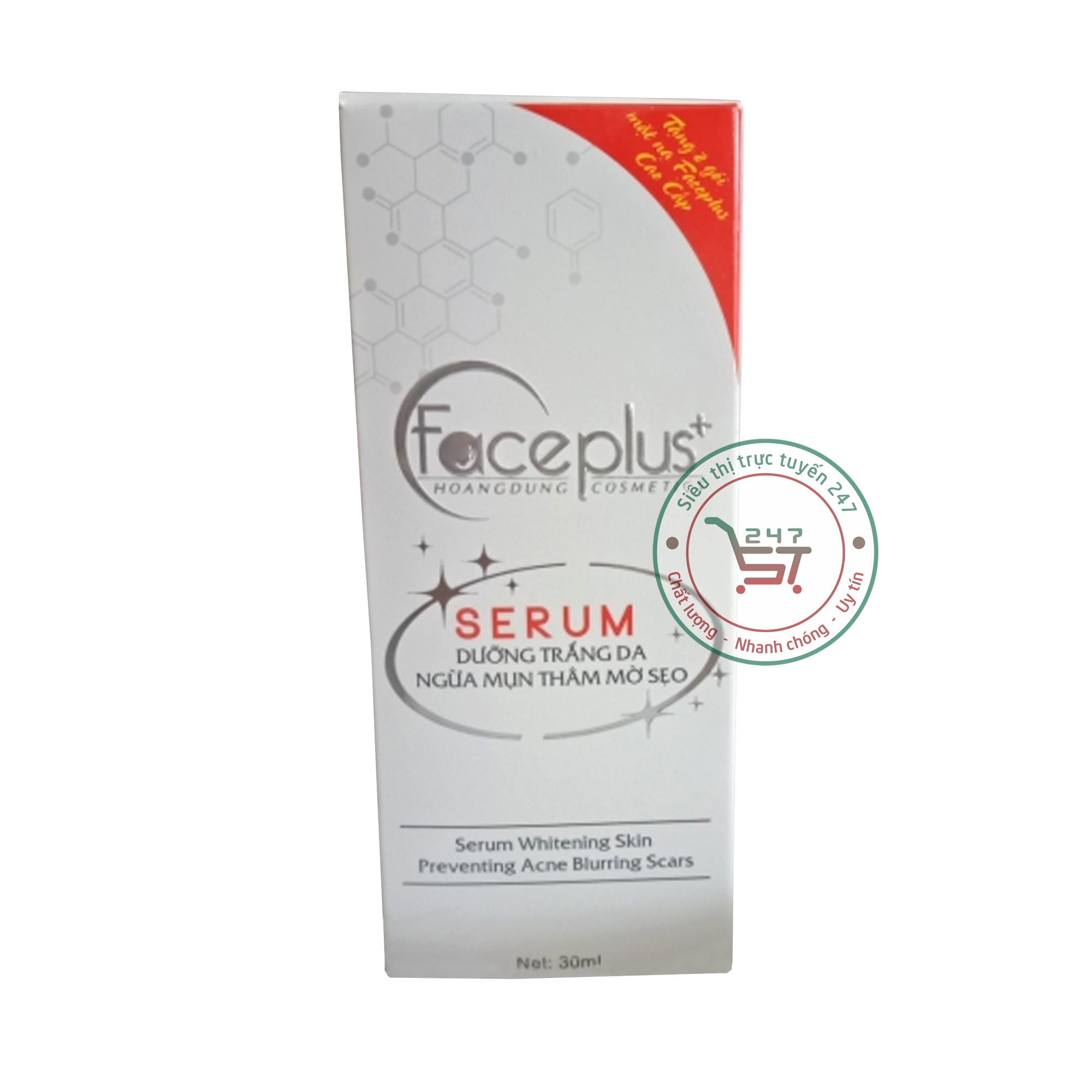 Serum dưỡng Trắng da mặt Ngừa mụn Thâm Mờ sẹo Face plus 30ml