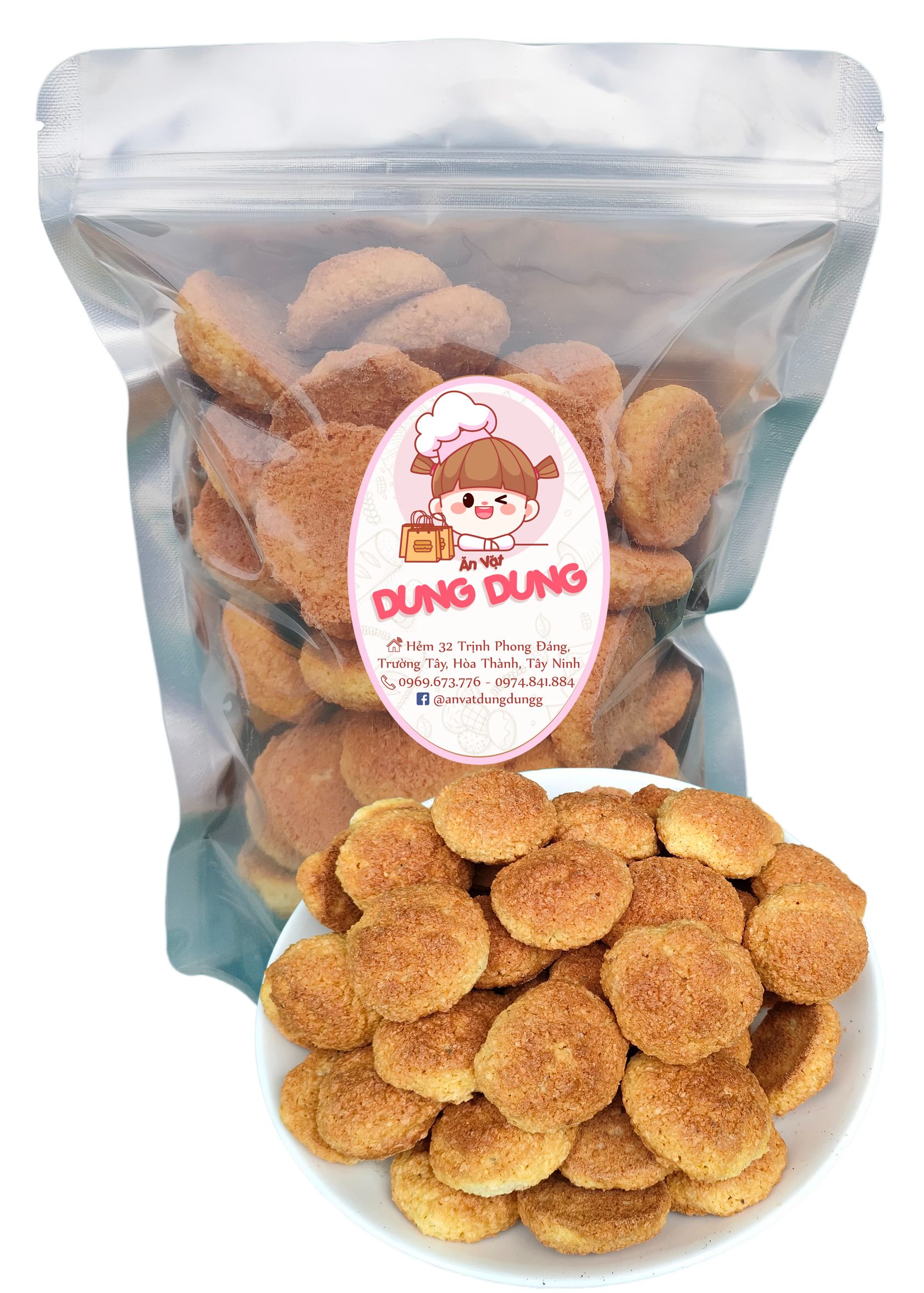 Bánh dừa sữa thơm ngon 200g - đồ ăn vặt thơm ngon