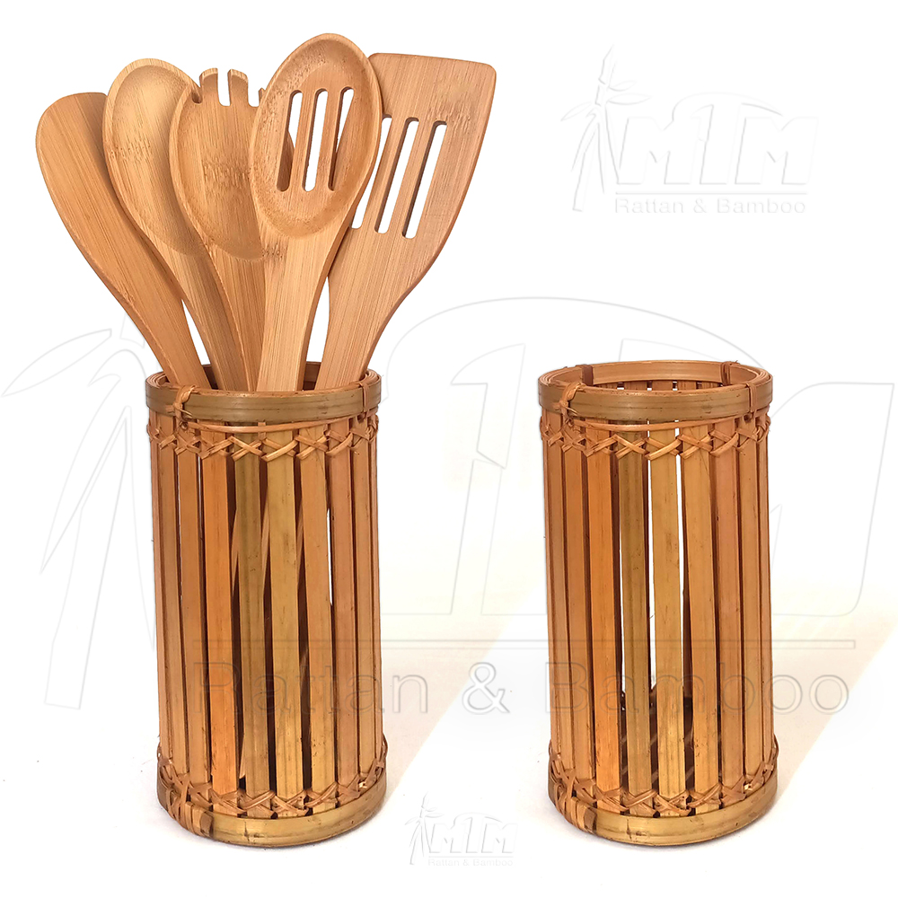 Ống tre l Ống đựng đũa, đựng bút ,cắm hoa trang trí bàn ăn, nhà bếp