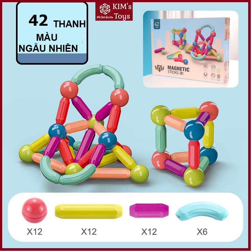 [FREESHIP] Bộ Xếp Hình Nam Châm Magnetic -Đồ Chơi Xếp Hình Nam Châm Cao Cấp- Lego Đồ Chơi Xếp Hình Nhiều Mẫu 64 chiếc/42 chiếc/ 36 chiếc/ 25 chiếc