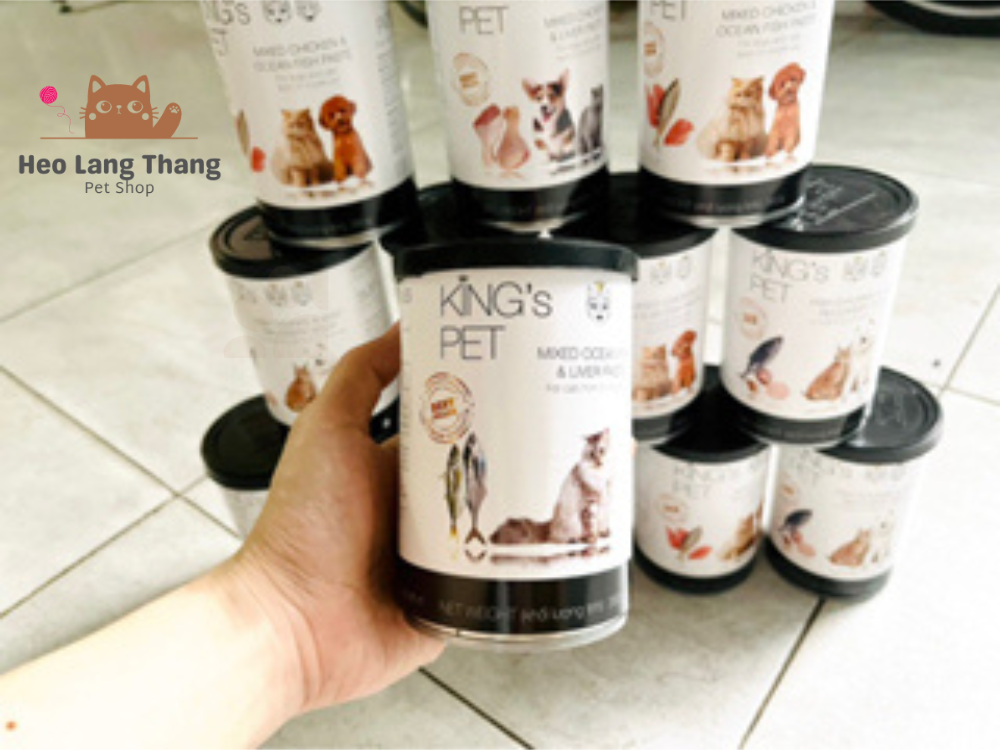Pate thịt tươi King's Pet cho chó mèo mọi lứa tuổi 380g