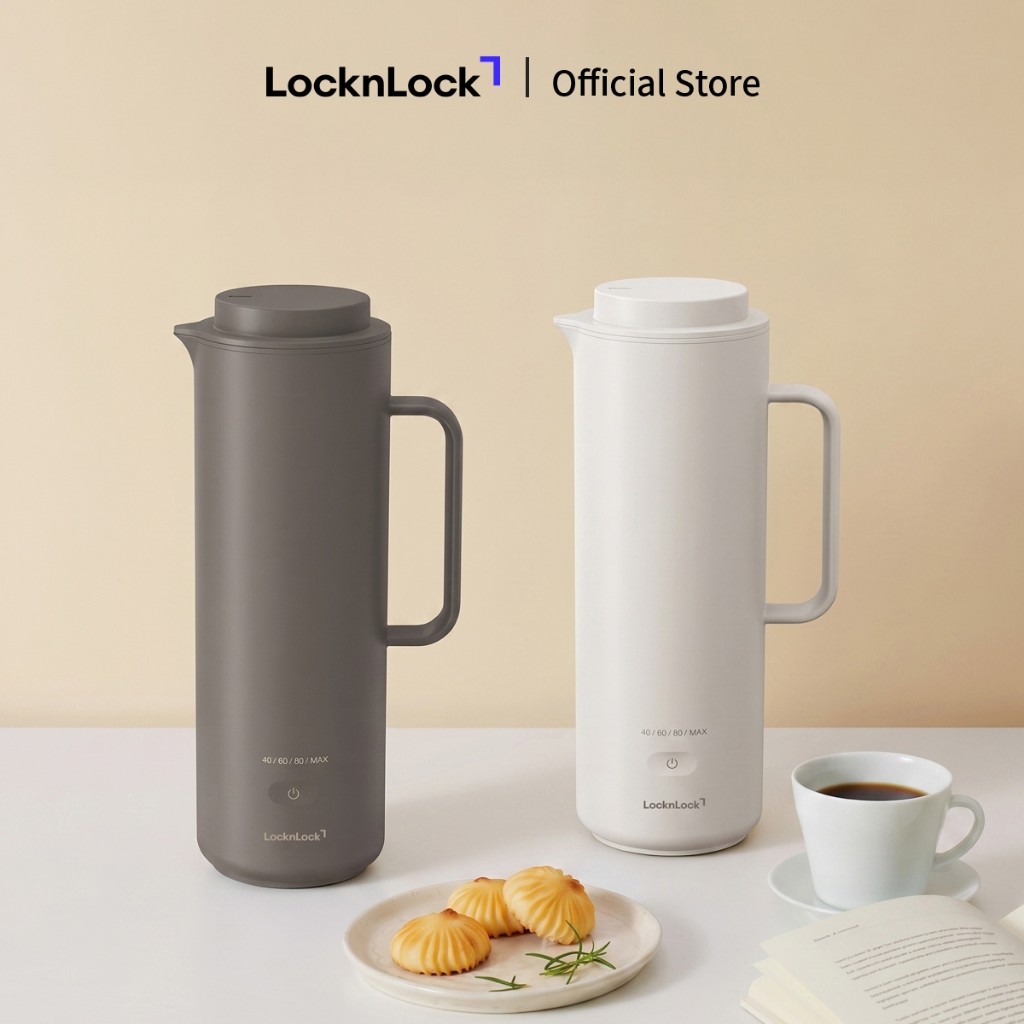 Bình Đun Nước LocknLock Heating tumbler EJC728 , 2 Lớp Cầm Tay, Dung tích 330ml, Hàng chính hãng - JoyMall