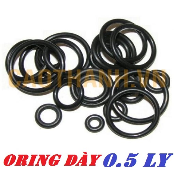 Oring dày 0.5mm, đk trong từ 1-5mm gioăng/oring/oil seal nbr chịu dầu