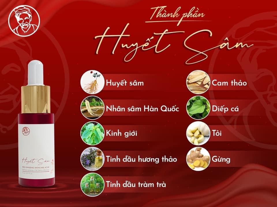 Serum bà lão huyết sâm tiêu chuẩn mẫu mới 5ml