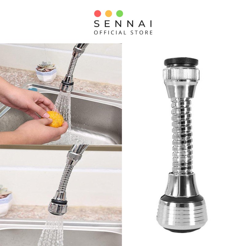 Vòi nước tăng áp 360 độ sennai - vòi tăng áp đa năng