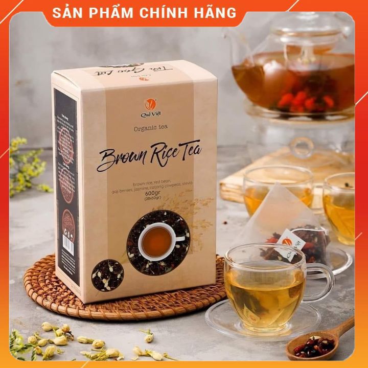 TRÀ GẠO LỨT QUÊ VIỆT ORGANIC ( 20 GÓI)