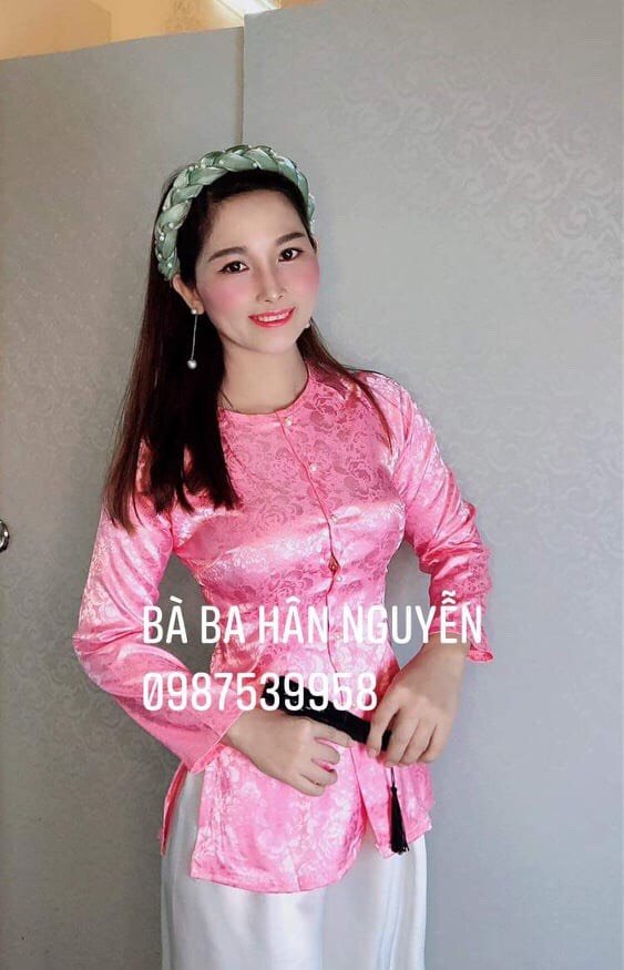 Áo bà ba gấm hoa + quần