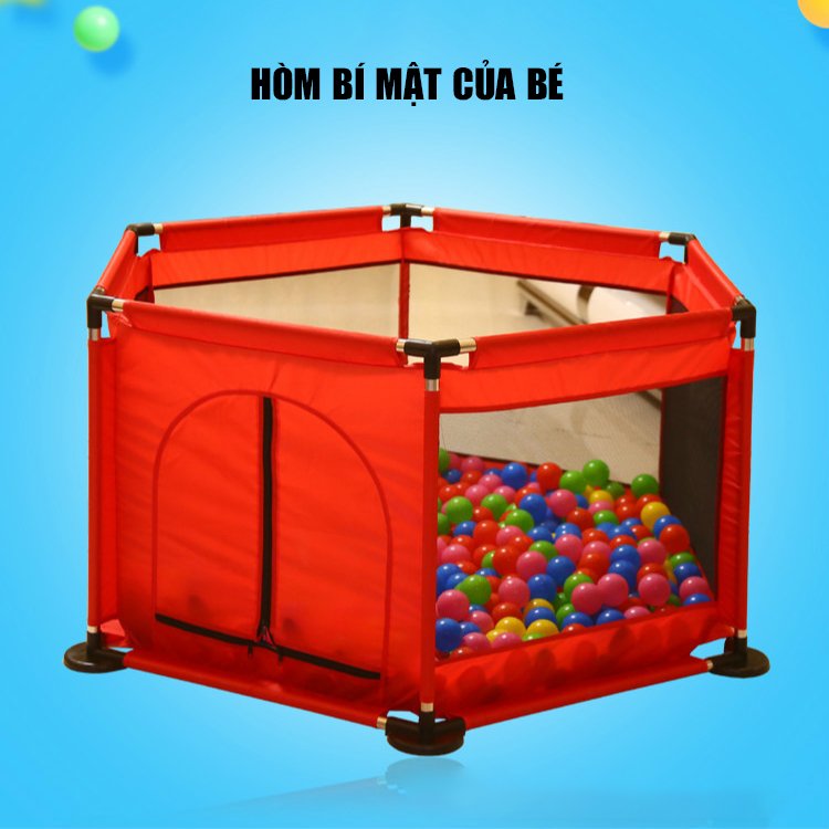 Lều bóng, Cũi bóng, Nhà bóng khung thép không gỉ tặng kèm 10 bóng thích hợp cho bé từ 6 tháng tuổi Bảo hành 12 tháng 7 ngày lỗi đổi mới