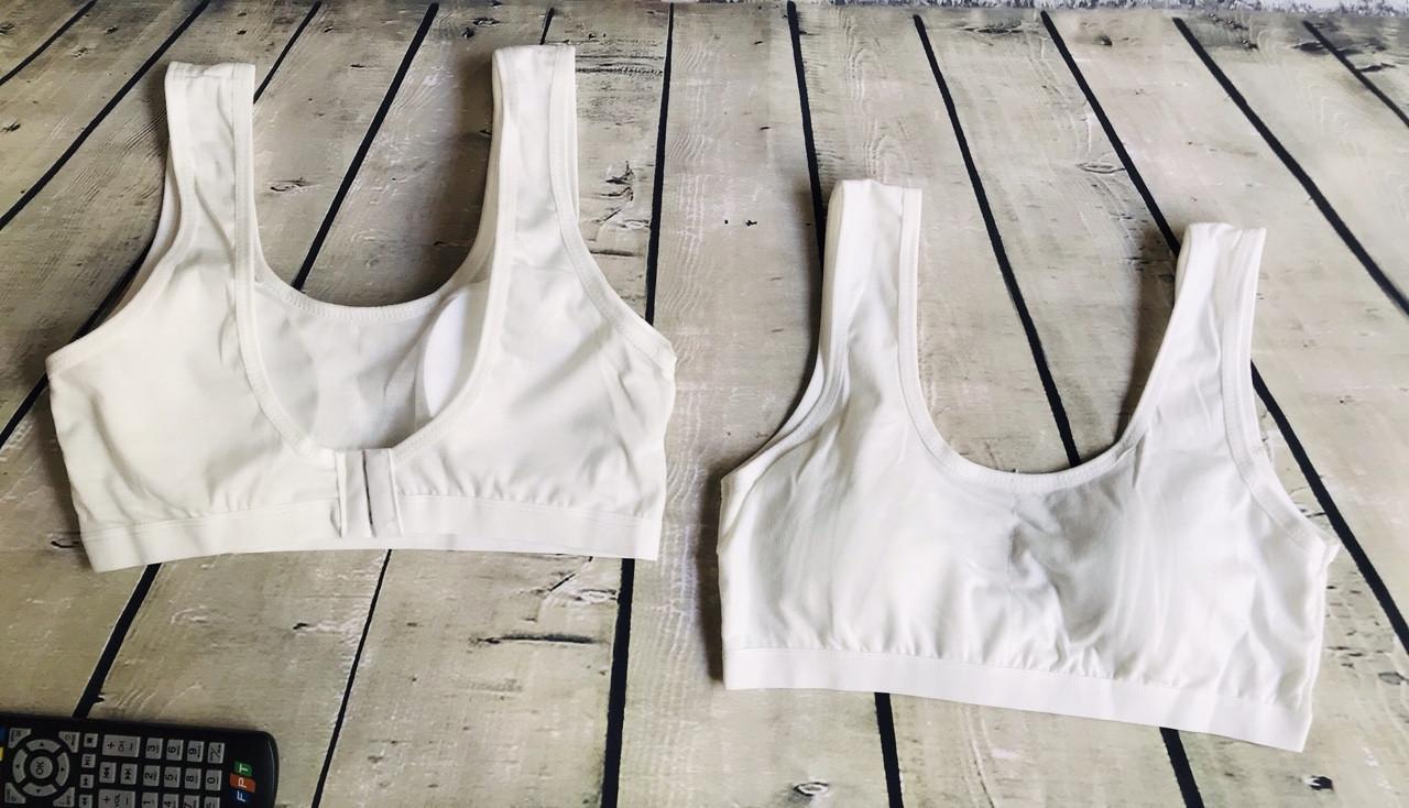 Combo 05 áo lá học sinh có mút hàng việt nam  cài móc sau lưng 01