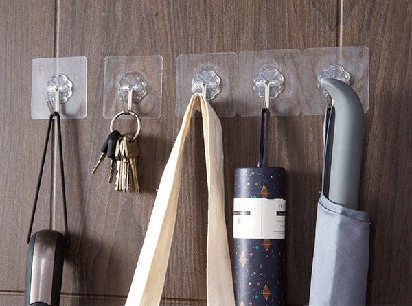 Combo 10 Móc dán tường chịu lực siêu chắc, Móc dán tường họa tiết dễ thương, siêu dính treo đồ tiện lợi