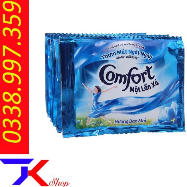 10 gói nước xả vải Comfort một lần xả hương ban mai 20ml