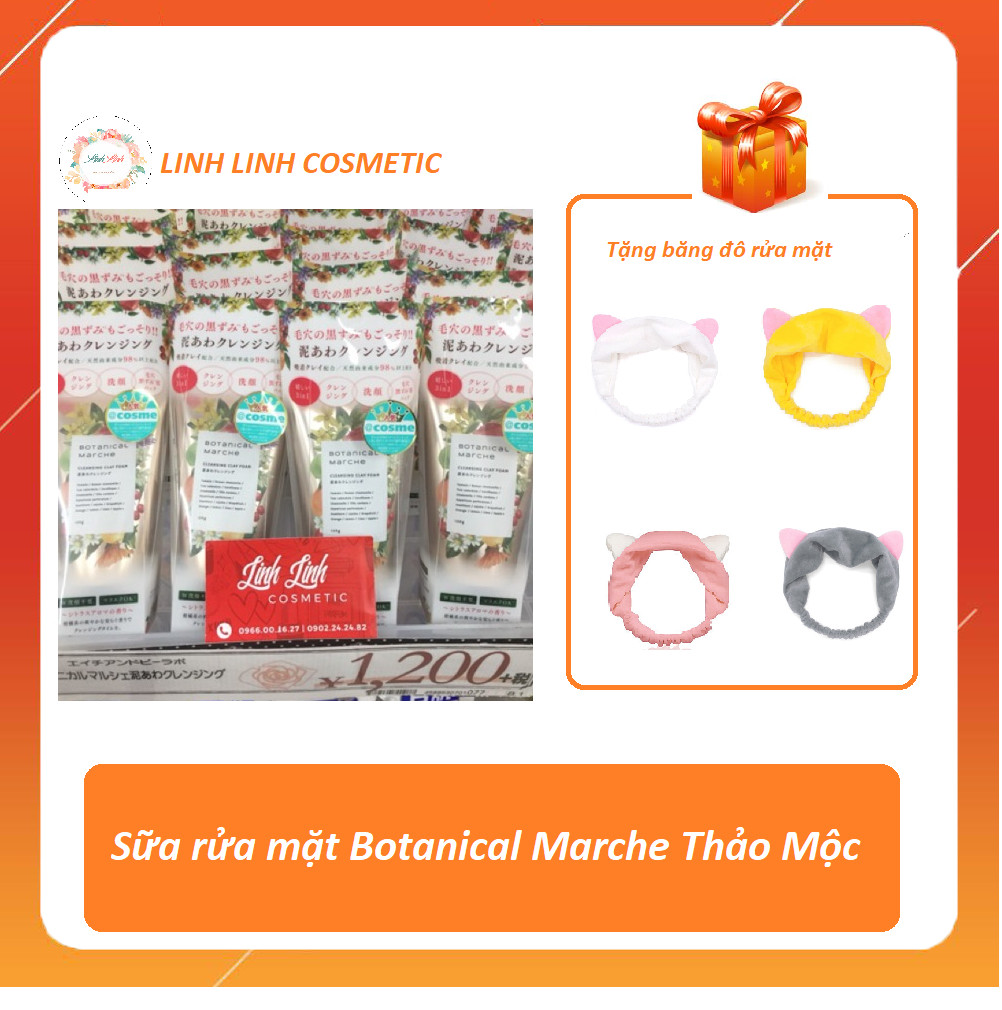 Sữa rửa mặt thảo mộc botanical marche - linh linh cosmetic
