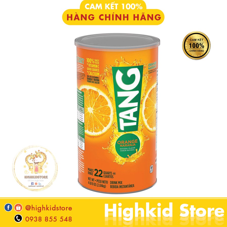 Bột pha nước cam tang 2.04kg- mỹ