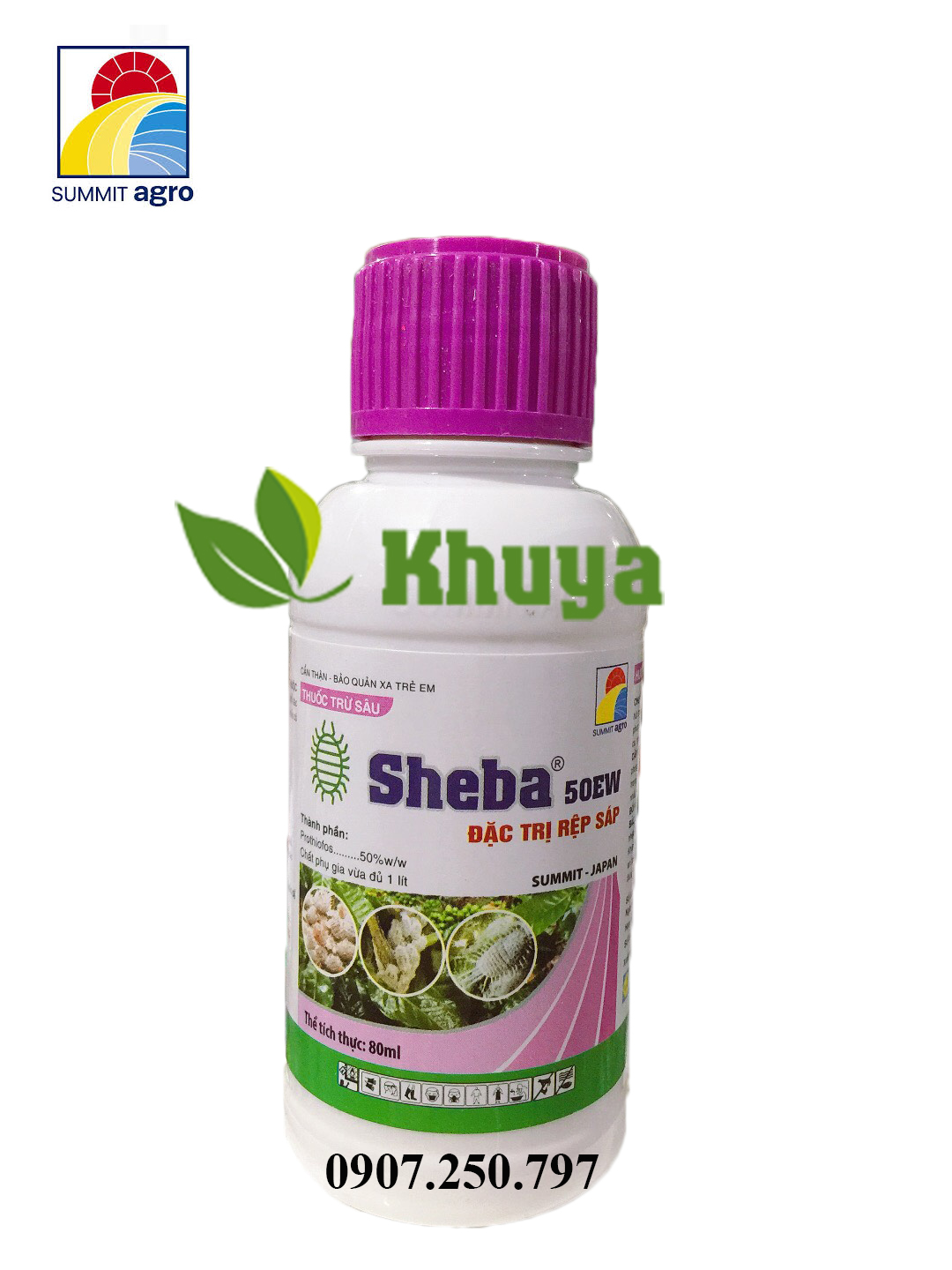 Trừ sâu Sheba 50EW 80ml Summit Đặc tr Rệp Sáp