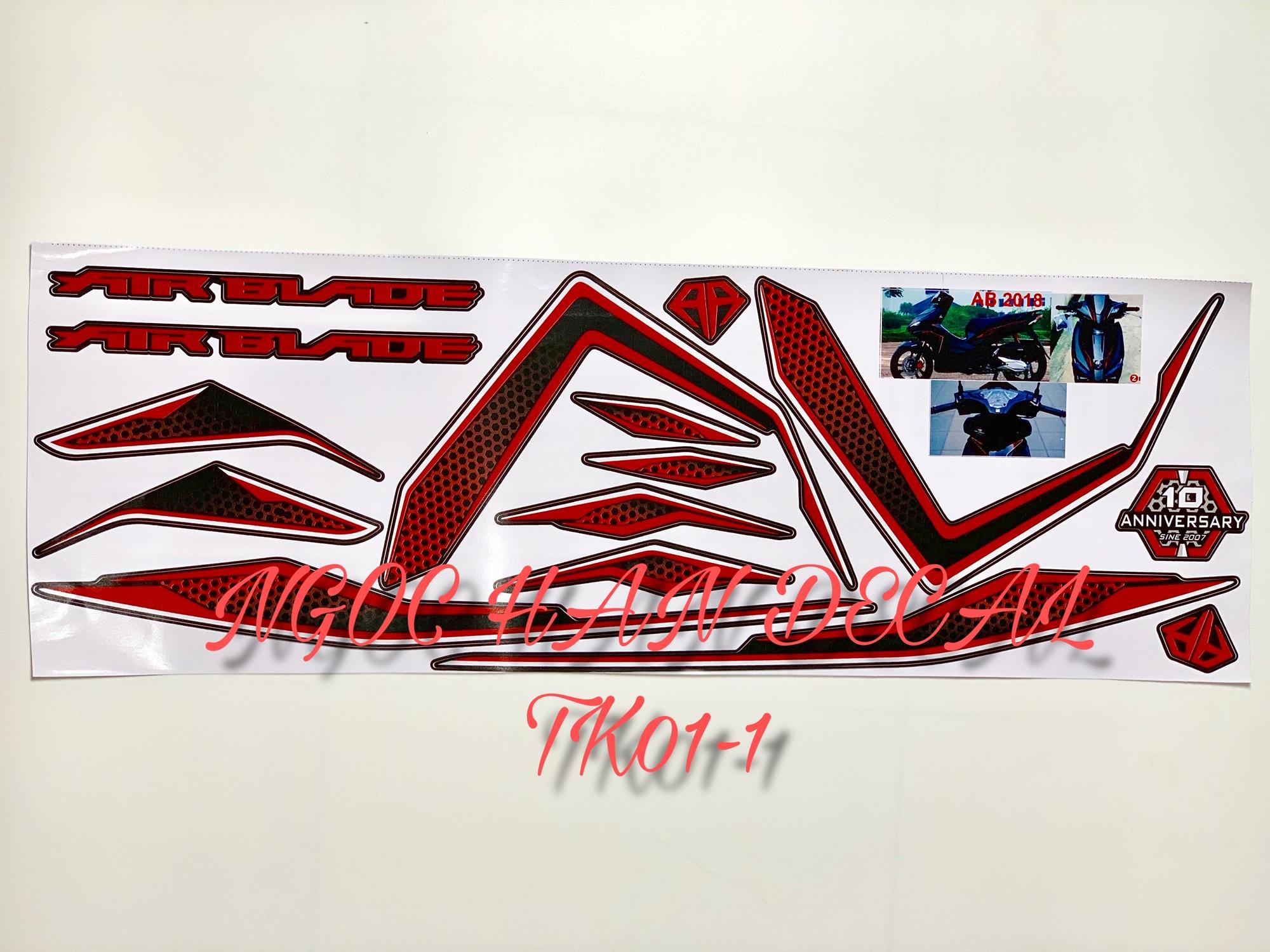 [HCM]Tem chế màu đỏ dành cho xe AIR BLADE -- NGỌC HÂN DECAL - Sản Phẩm Chất Lượng Gian Hàng Uy Tín Giá Cả Cực Tốt Mua Ngay.