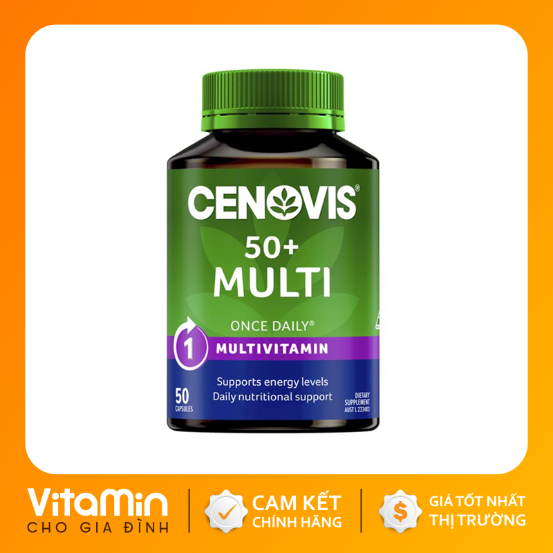 Cenovis 50+ MULTI - Vitamin tổng hợp cho người lớn tuổi  Cenovis 50+ Multi - 50 viên