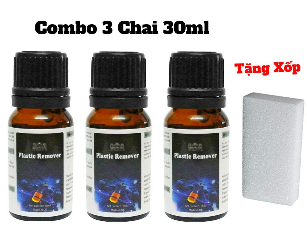 [HCM]Combo 3 Chai Dung Dịch Phục Hồi Nhựa Nhám Plastic Remover 10ml Tặng Kèm Xốp Sản Phẩm Chất Lượng Gian Hàng Uy Tín Giá Cả Cực Tốt Mua Ngay.
