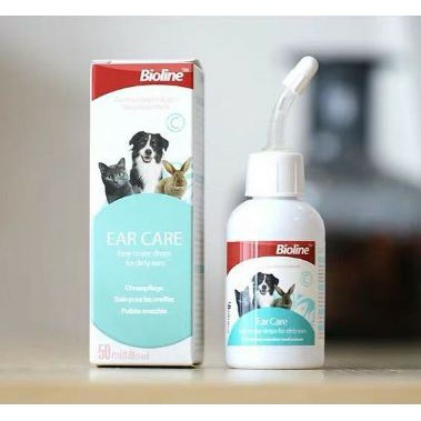 [HCM]Nước rửa vệ sinh tai chống viêm cho chó mèo Ear Care Bioline 50ml giúp ngă.n ngừa các bệnh viêm tai vệ sinh làm sạch tai tối ưu và khử mùi hôi