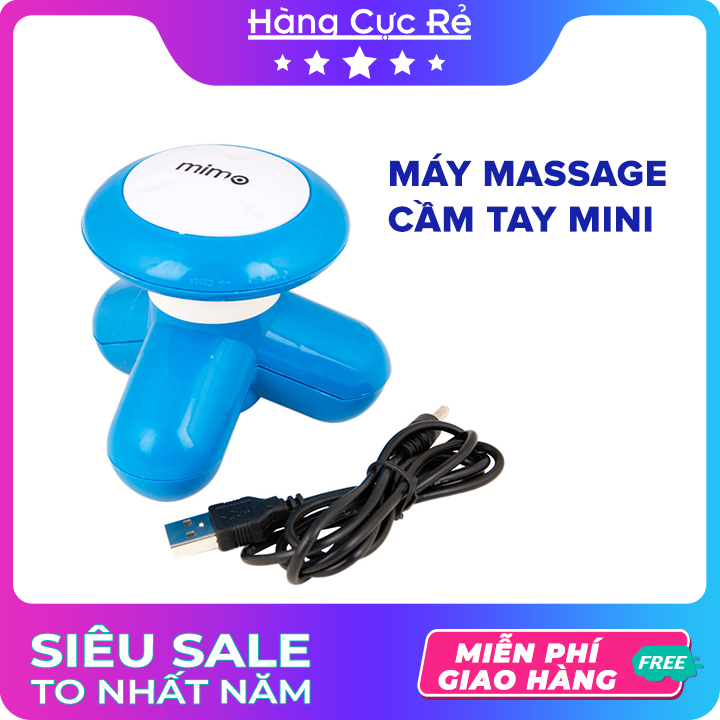 Máy massage mini cầm tay - Máy matxa bấm huyệt thư giản cổ vai gáy - Sử dụng pin tiện dụng - Shop Hàng Cực Rẻ