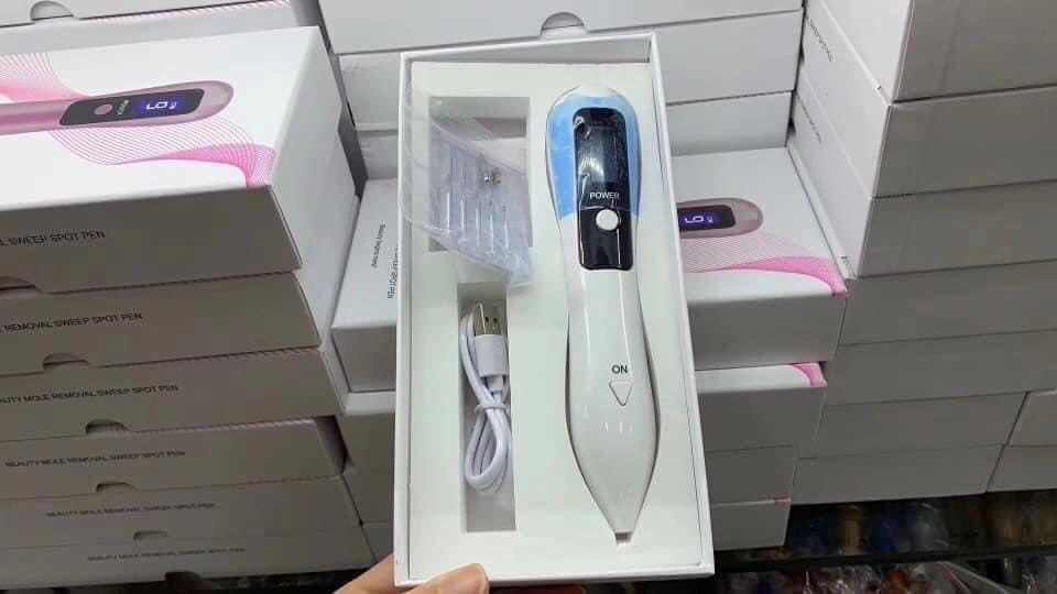 Máy thiêu đốt mụn ruồi mụn thịt tích điện 9 cấp độ mới dùng trong spa thẫm mỹ viện