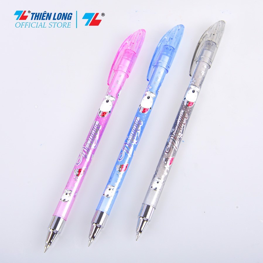 Bút gel thiên long dreamme gel-04 - mực tím - đầu bi 0.5mm