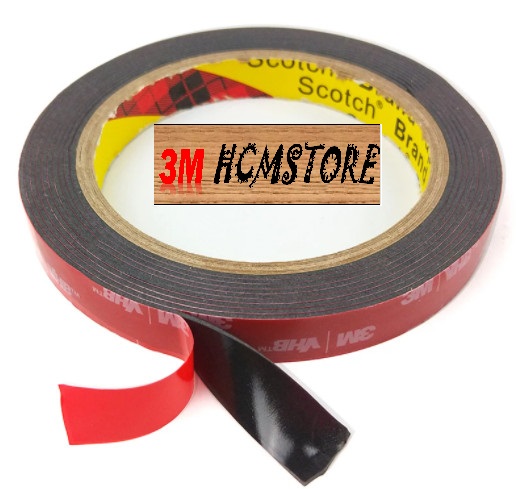 VHB 3M 5952 12mm dài 4.5m BĂNG KEO SIÊU CƯỜNG LỰC, CHỊU NHIỆT CAO - chuyên dán ứng dụng ngoài trời như dán biển báo hiệu