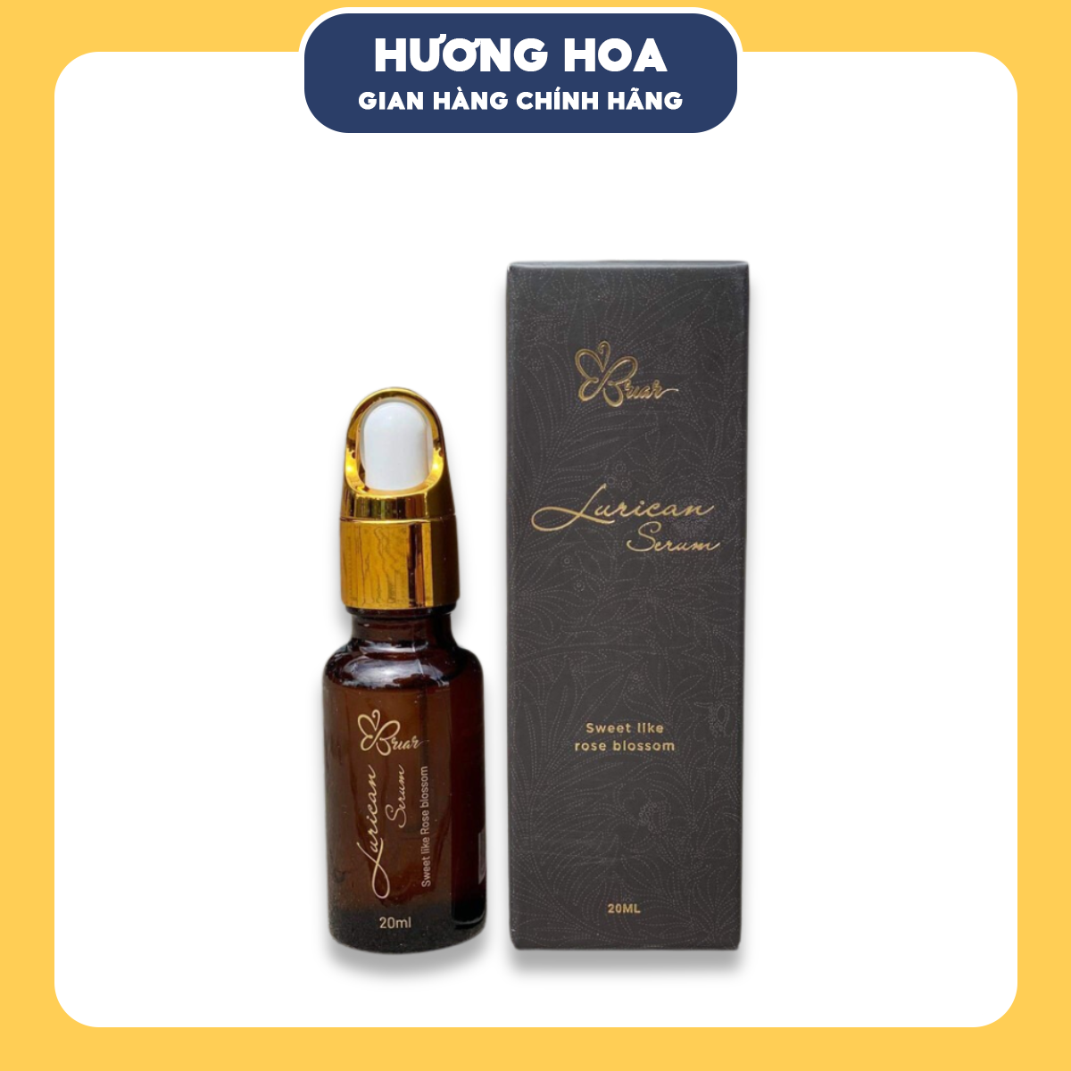 Briar lurican serum- chai 20ml làm hồng nhũ hoa, làm hồng vùng kín, nách bẹn, hàng chính hãng