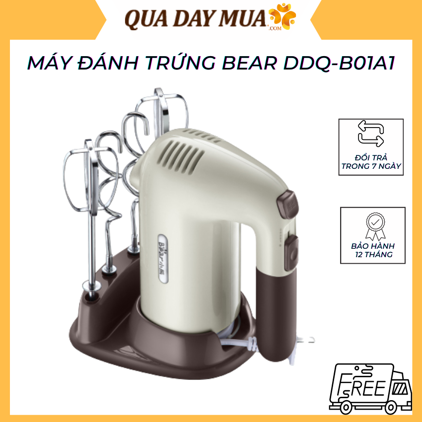 Máy đánh trứng bear ddq-b01a1 - hàng chính hãng - bảo hành 18 tháng