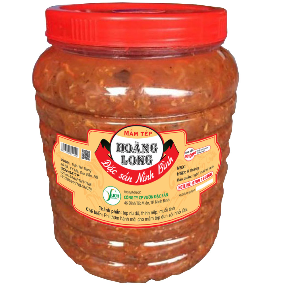 1kg Mắm tép Hoàng Long Ninh Bình - Thương hiệu gia truyền 60 năm