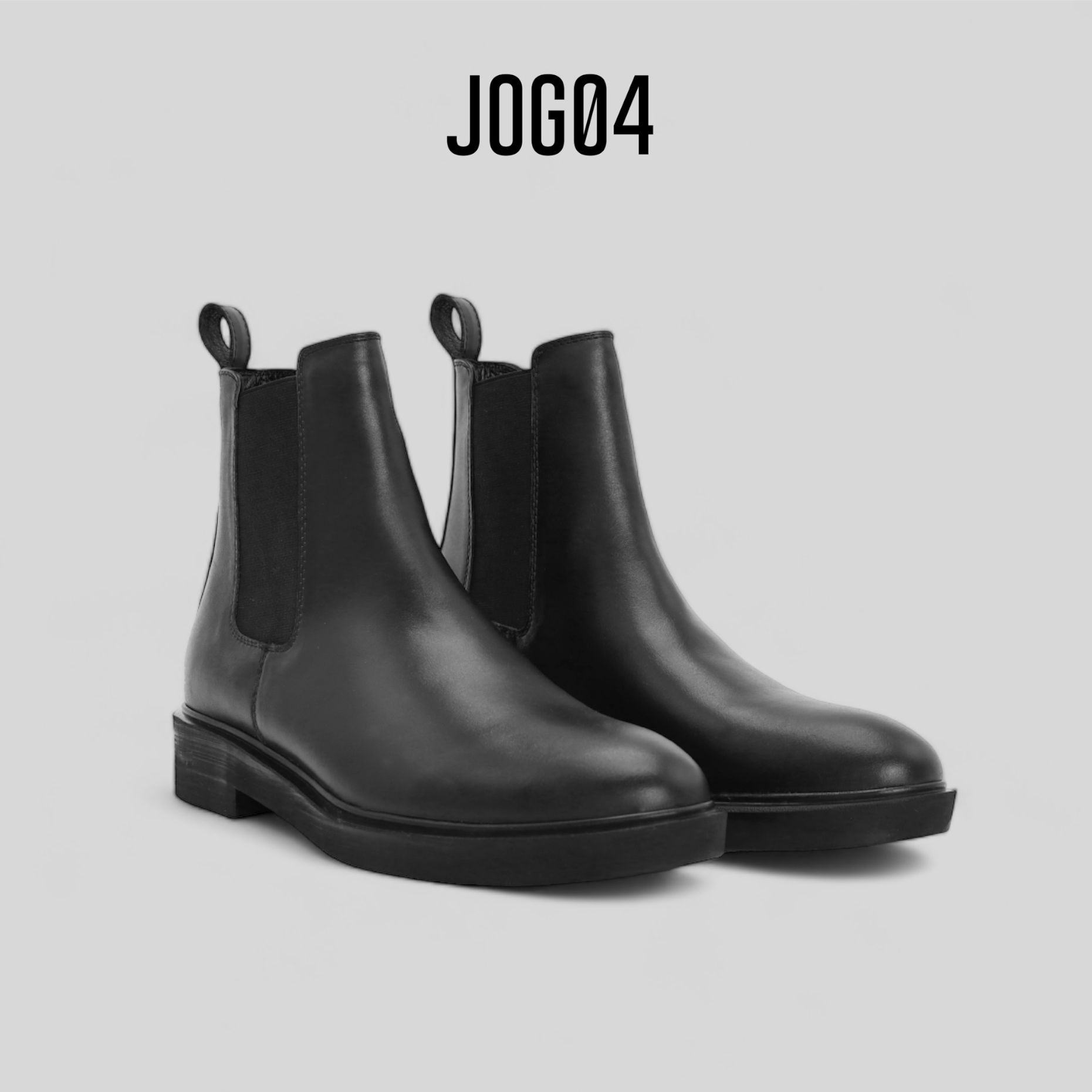 Giày Chelsea boots JOG04 - thiết kế mũi tròn , đế cao su tăng chiều cao 4cm