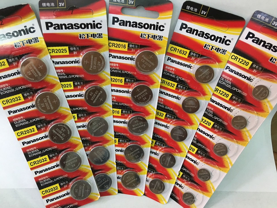 Vỉ 2 Viên Pin Panasonic CR2032 / CR2025 / CR2016 / CR1632 / CR1220 3V Lithium – Pin cúc Panasonic 3V Lithium vỉ 2 viên
